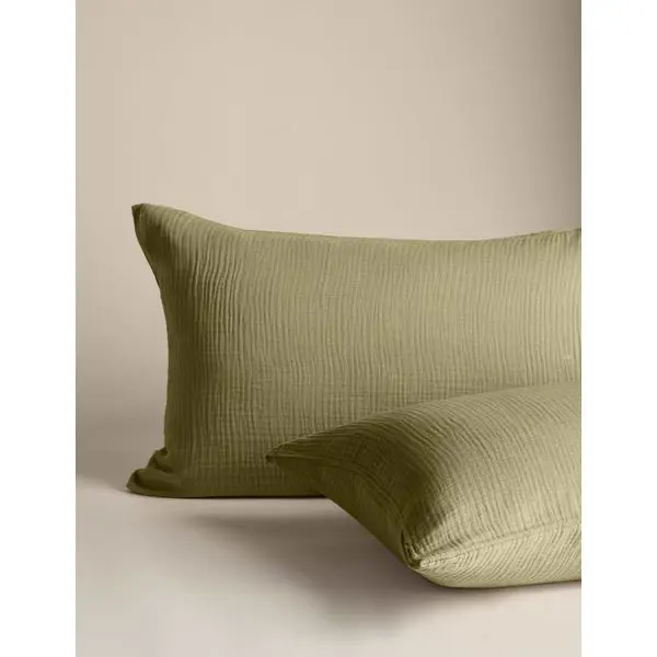 Zoom 35981200 1766077031356 Pure Cotton Muslin Bedding Set