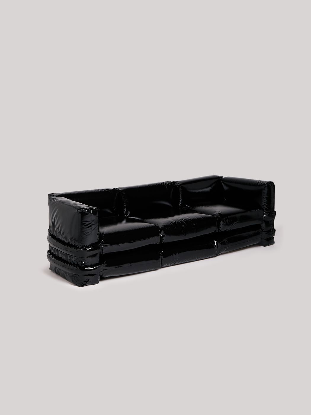 KASSL EDITIONS Furniture 3 Seater 2 Sides Lacquer Black Lacquer Black Lacquer Black F